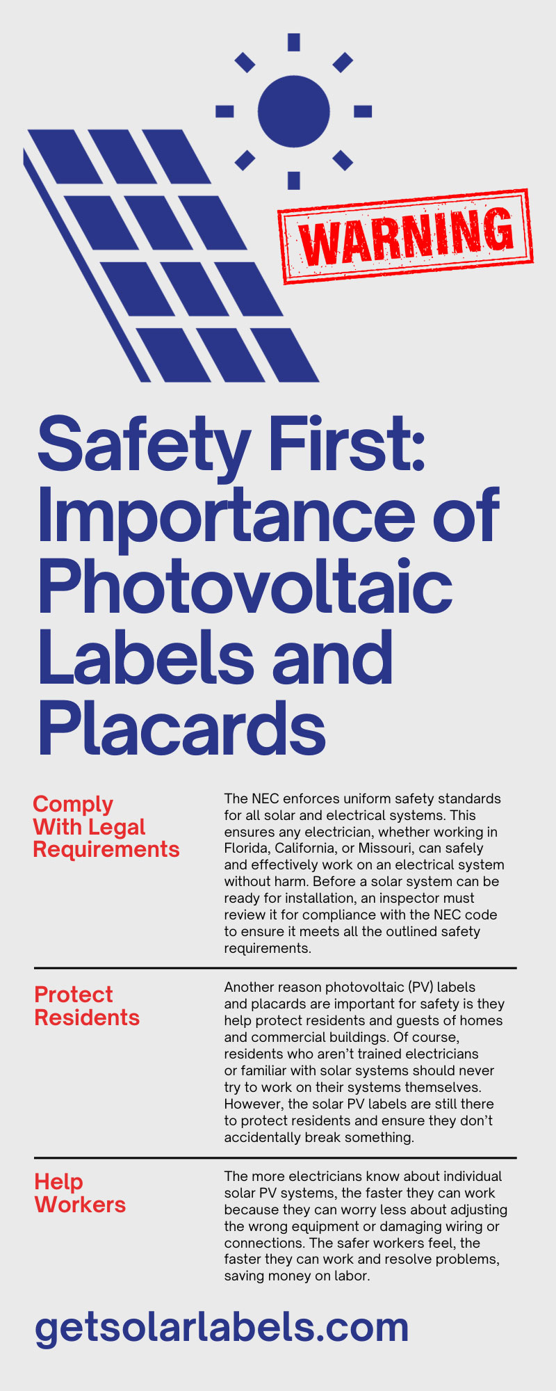 Safety First: Importance of Photovoltaic Labels and Placards