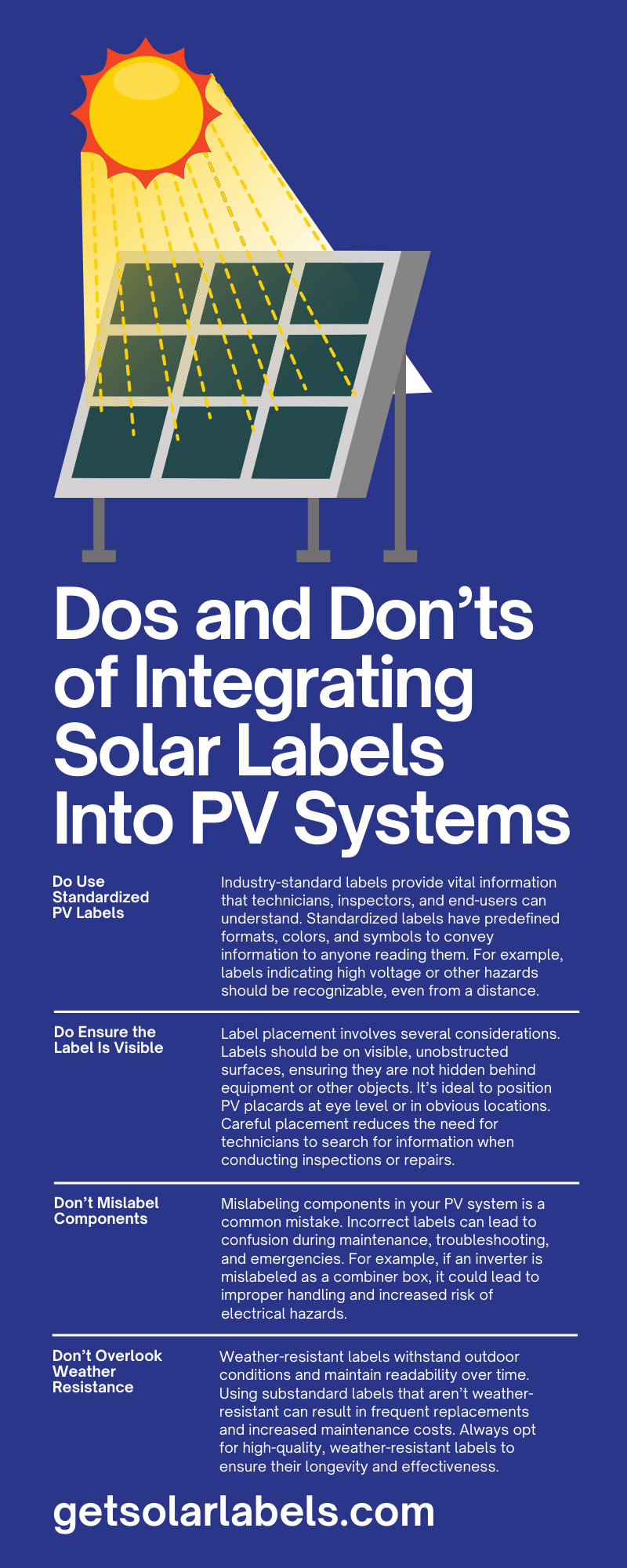 Dos and Don’ts of Integrating Solar Labels Into PV Systems